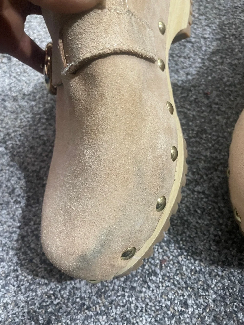 SEE BY CHLOÉ Suede Buckle Clog new  needs little cleaning see photos - Picture 6 of 11